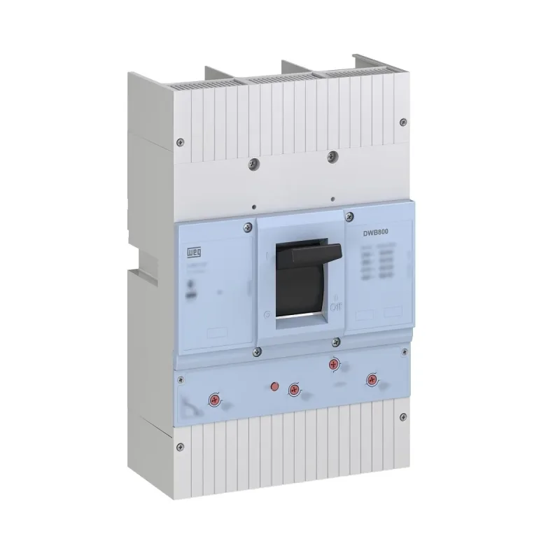 Disjuntor Caixa Moldada 500A DWB 800S 380V 50kA Térmico e Magnético Ajustável Weg