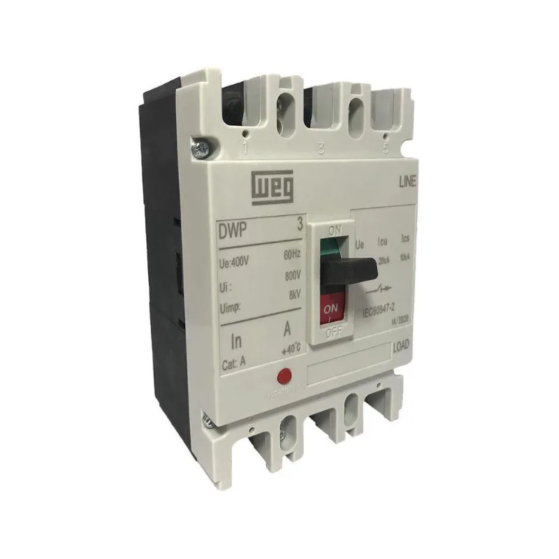 Disjuntor Caixa Moldada Tripolar 630A Dwp630L - Weg - WEG
