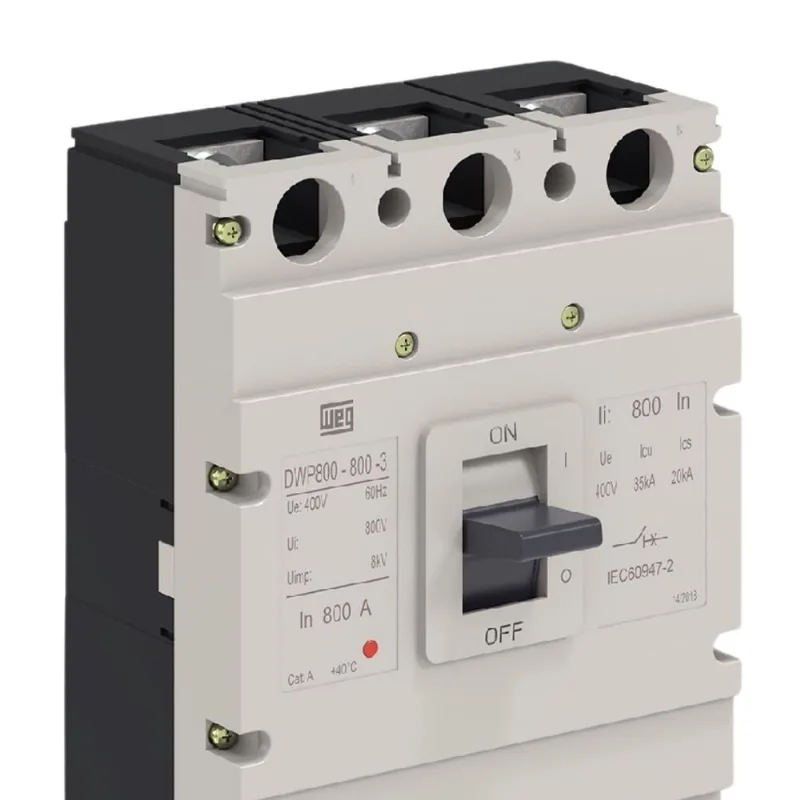 Disjuntor 3P 700A 35KA 380V DWP800L-700-3 14256847 Weg - WEG