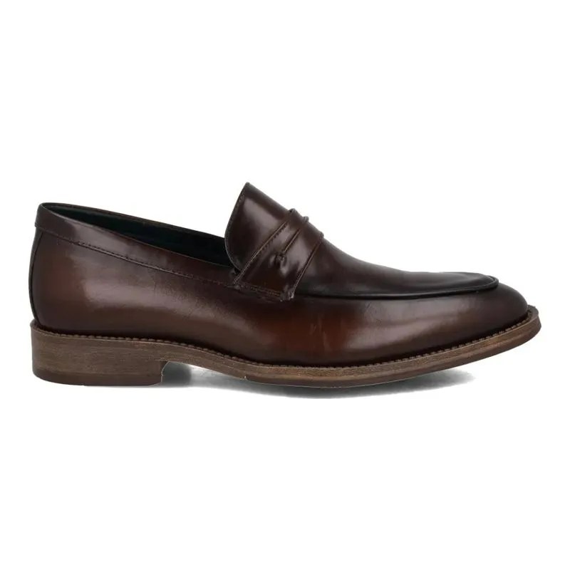 Sapato Constantino Social Penny Loafer Masculino Marrom 44