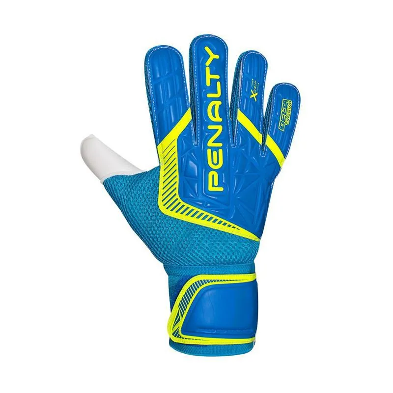 Luva Adulto Campo Penalty Delta Training X-grip 10 Cor Az-vd