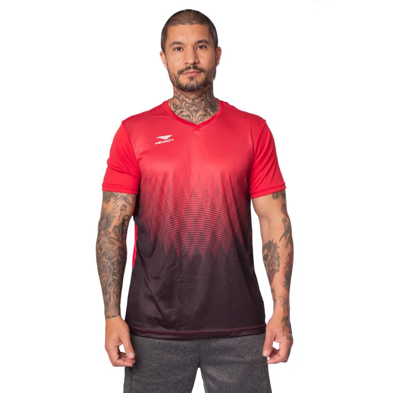 Camiseta Masculina Penalty Prisma Vermelho/preto - P