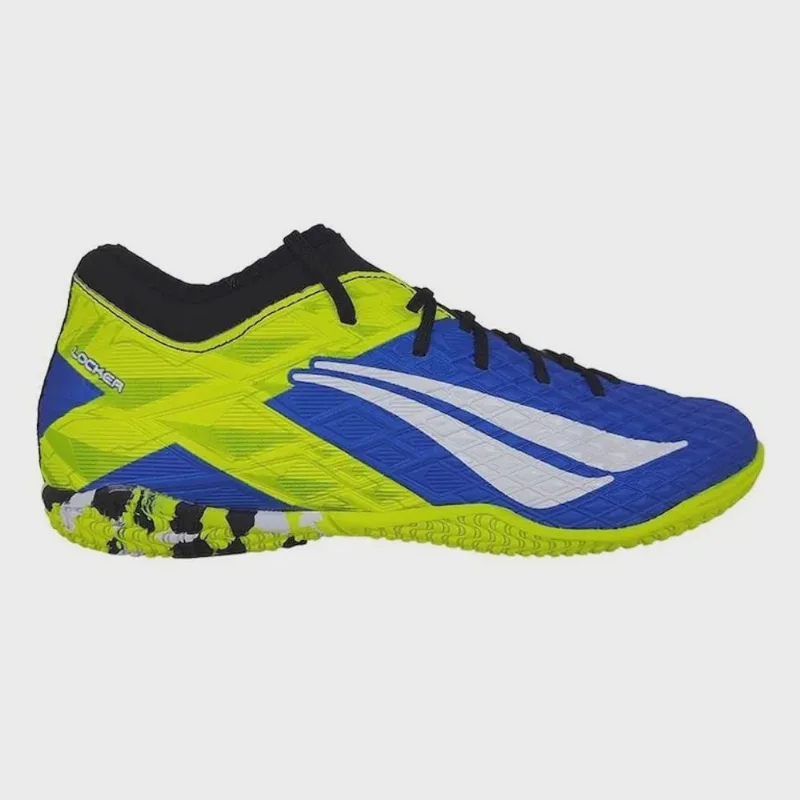 Chuteira Penalty Futsal rx Locker Y-3 Azul Royal + Amarelo