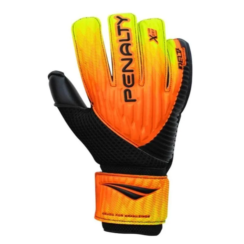 Luva De Goleiro Adulto Delta Training Xxiii Penalty Cor Laranja/amarelo/preto Tamanho 08