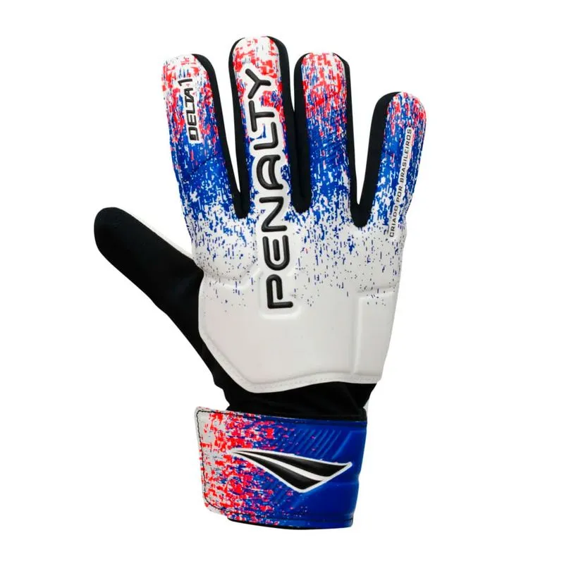 Luva de Goleiro Infantil Penalty Delta 1 Branco/azul - 7