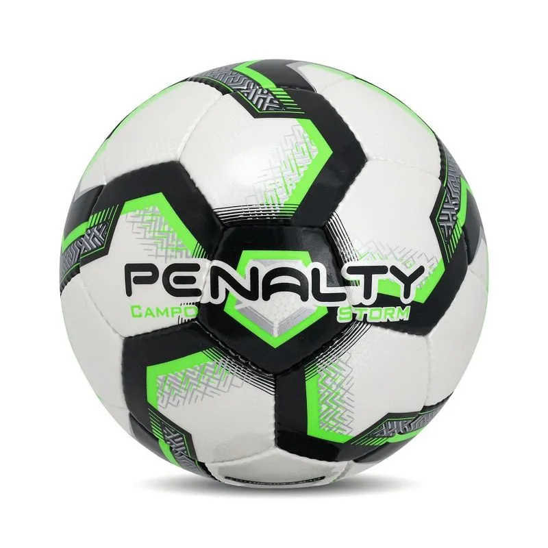 Bola de Futebol de Campo Penalty Storm N3 xxiii - Branca e Verde