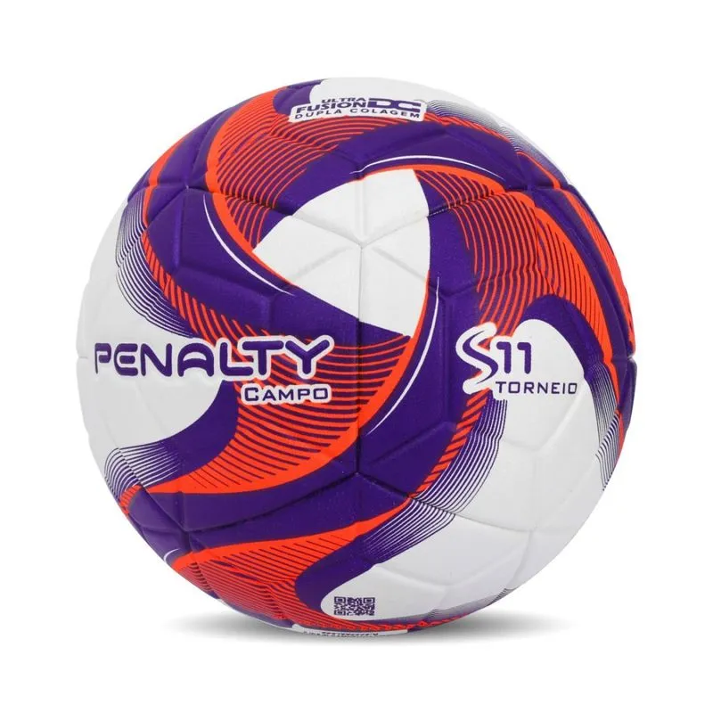Bola Campo Penalty S11 Torneio Branco/laranja/roxo