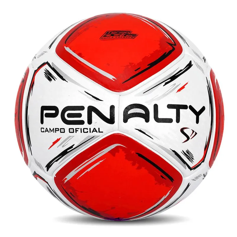 Bola de Futebol de Campo Penalty S11 R1 Branco/Vermelho - U