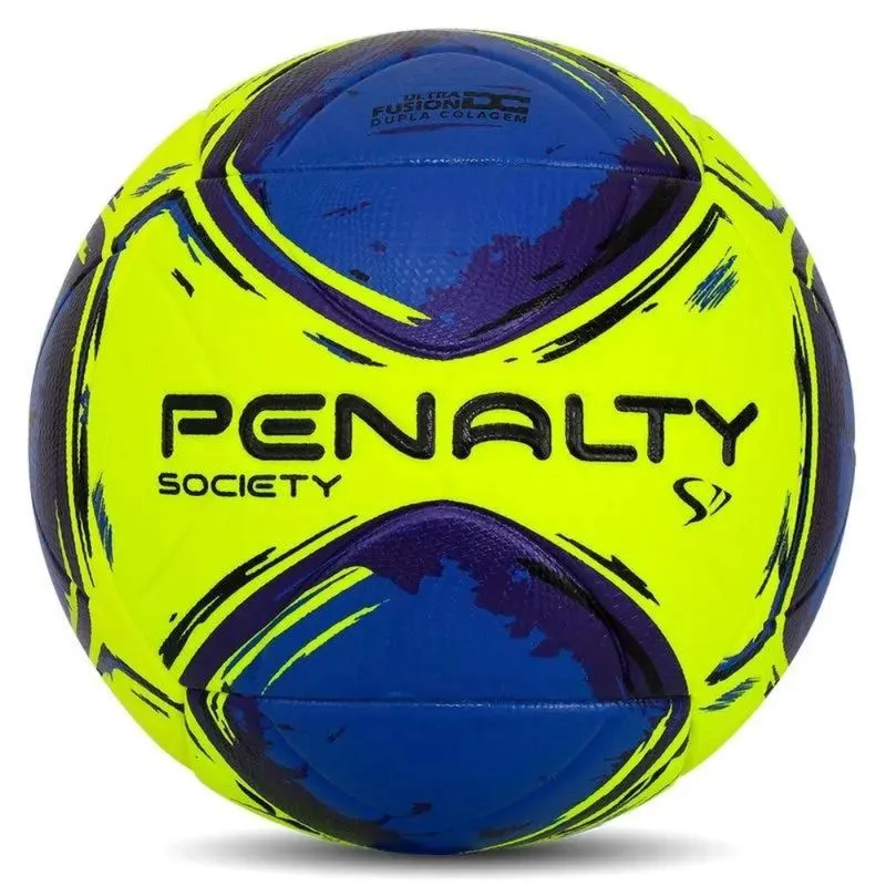 Bola de Futebol Society Penalty S11 R2 xxiv - Amarelo e Azul