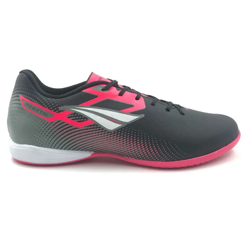 Tênis Penalty Futsal Unissex Digital Y-1 Preto com Rosa