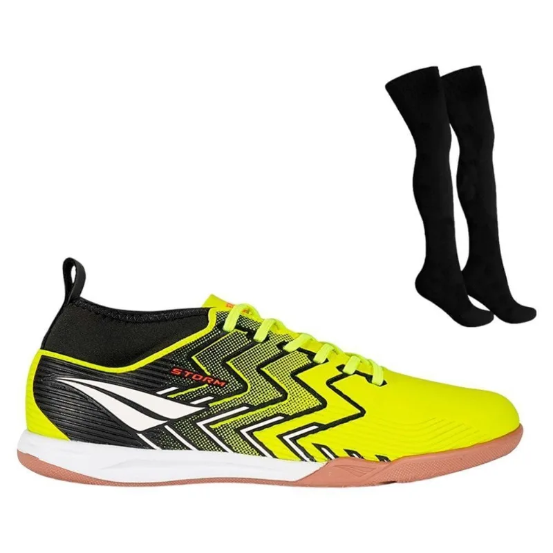 Chuteira Futsal Penalty Storm Y-3 Infantil 39 / Amarelo e Preto