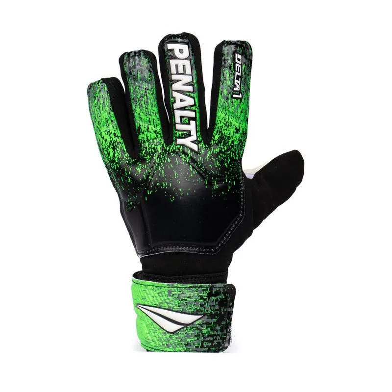 Luva de Goleiro Infantil Penalty Delta 1 Preto/verde - P