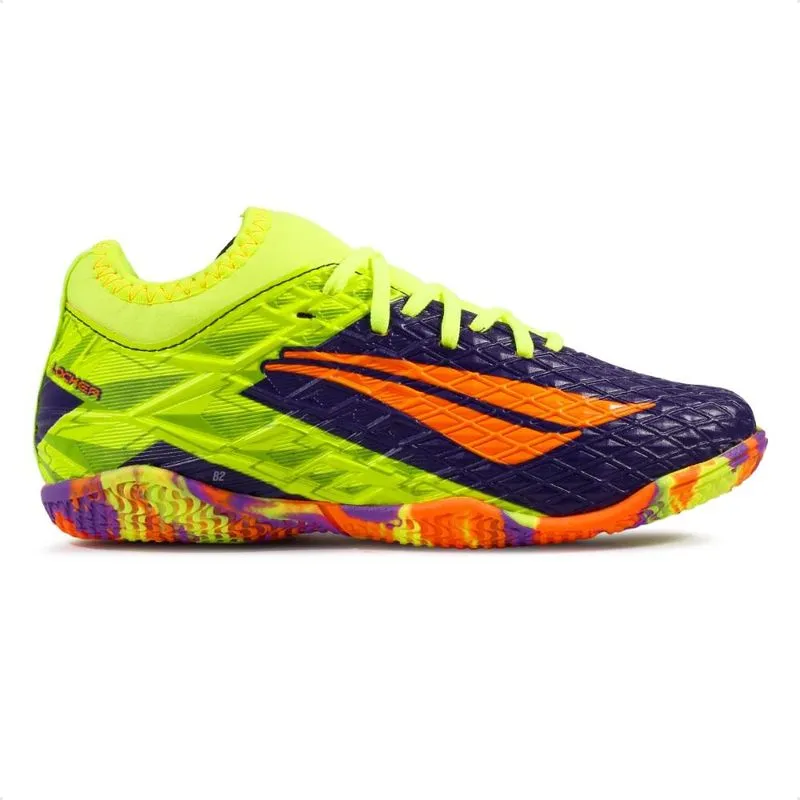Chuteira Futsal Penalty Rx Locker Kids Y-3 Unissex 34 / verde-roxa