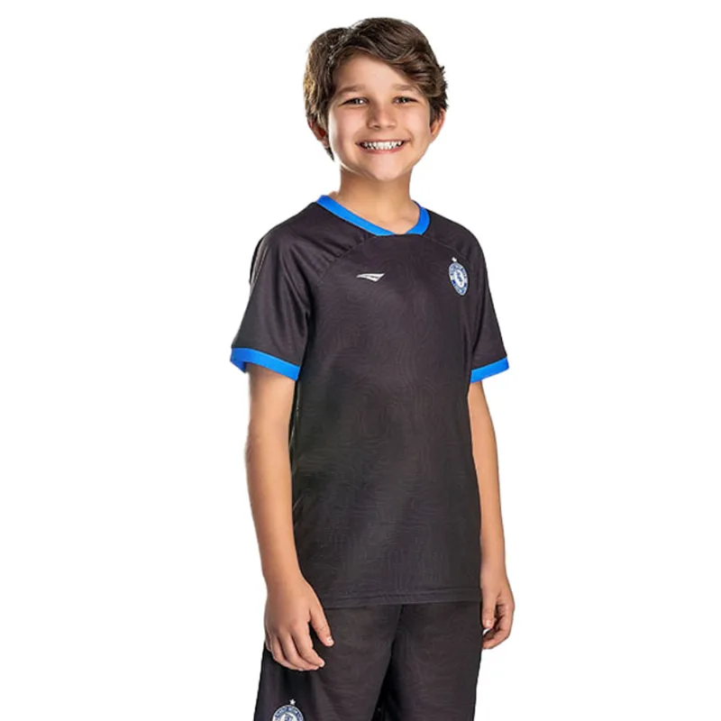 Camiseta Infantil Penalty 735 Preto/azul - 12