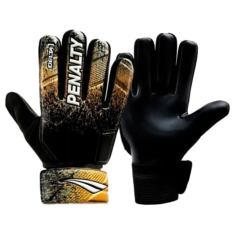 Luva Unissex Penalty Delta 1 X-Grip Preto/Dourado - 10
