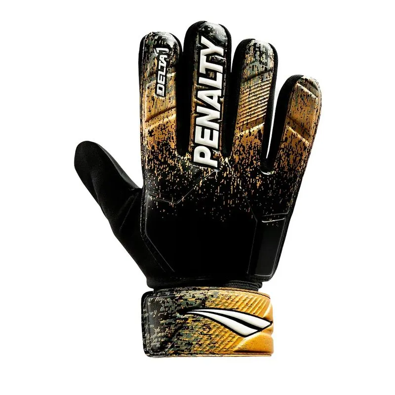 Luva Juvenil Penalty Delta 1 X-Grip Preto/Dourado - 7