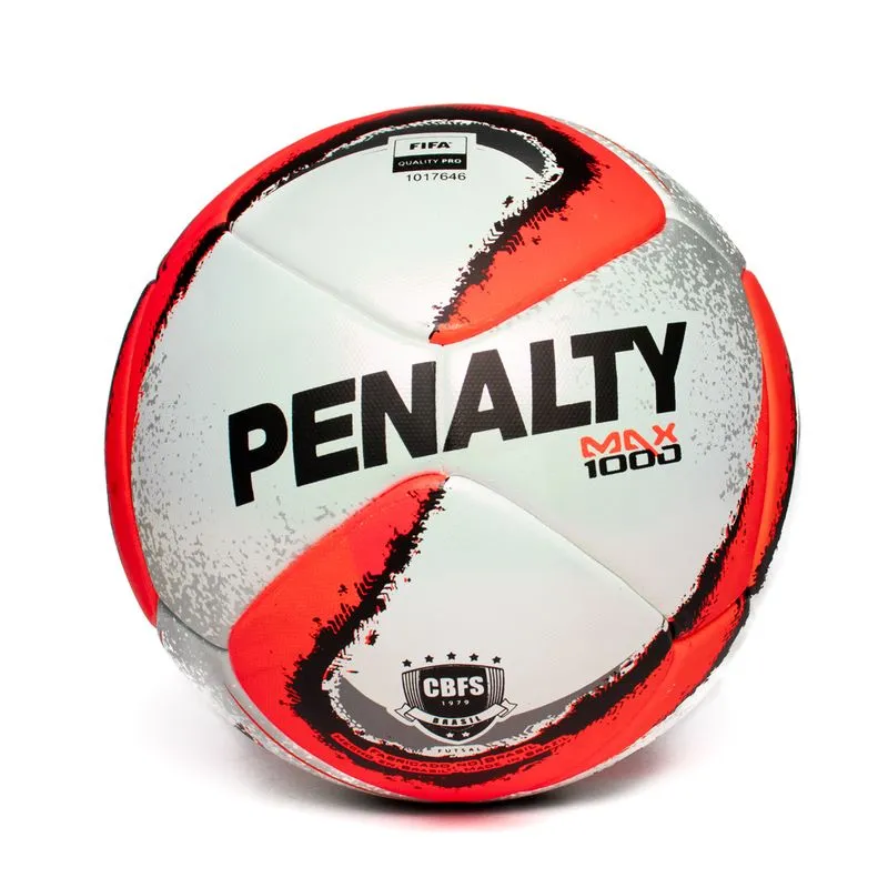 Bola Futsal Penalty Max 1000 XXIV Câmara 6D Cinza/Laranja - U