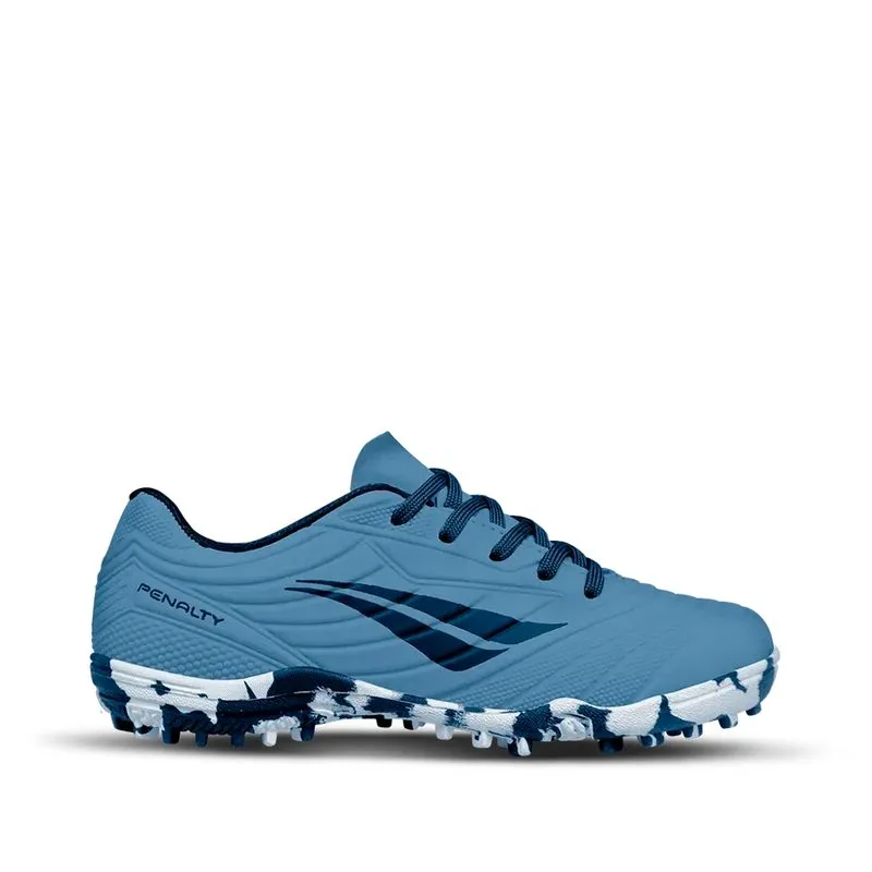 Chuteira Infantil Penalty Society Matis Kids XXI Azul/Branco - 35