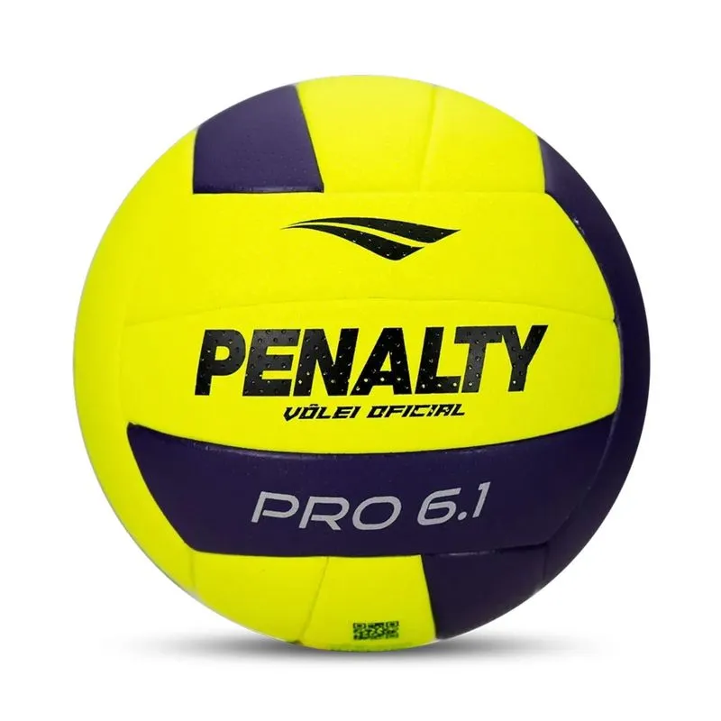 Penalty 6.1 Bola de vôlei Pro amarela, ÚNICO