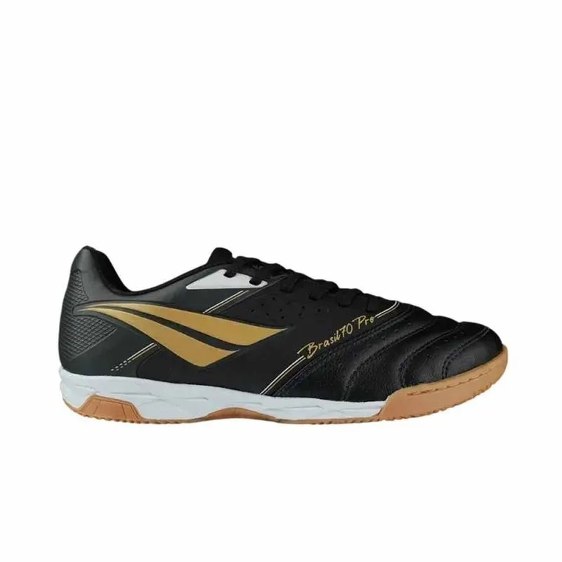 Chuteira Futsal Penalty Brasil 70 Pro Y-1 Masc 124317-9041 37 / PRETO-DOURADO