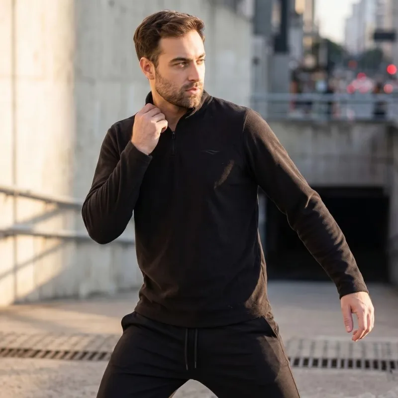 Blusão Masculino Penalty Fleece Streetwear Treino Preto - M