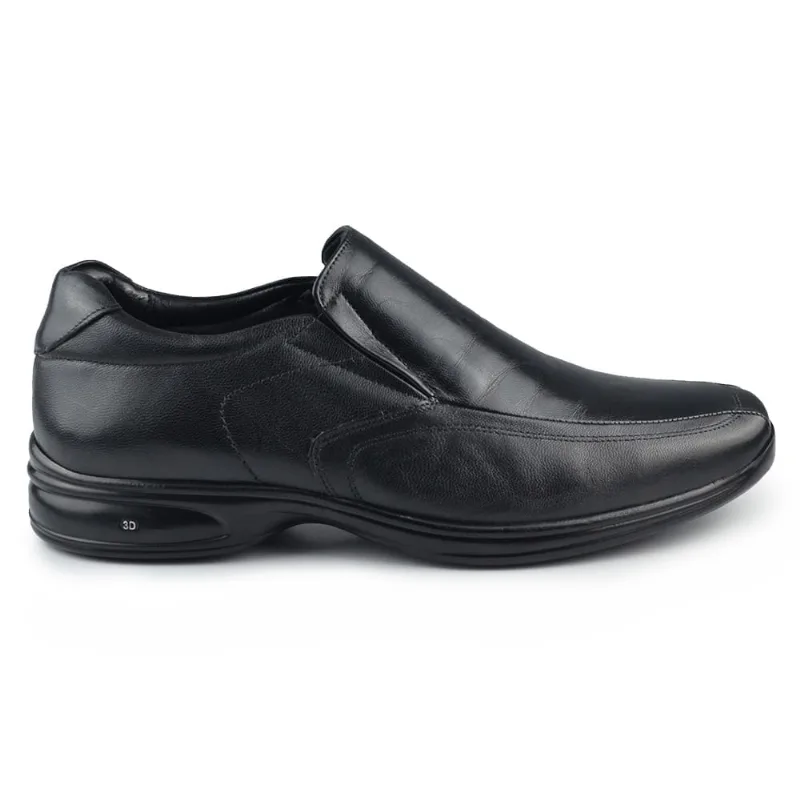 Sapato Social Masculino Jota Pe 3d Vision Couro 71455 CARNEIRO PRETO 39