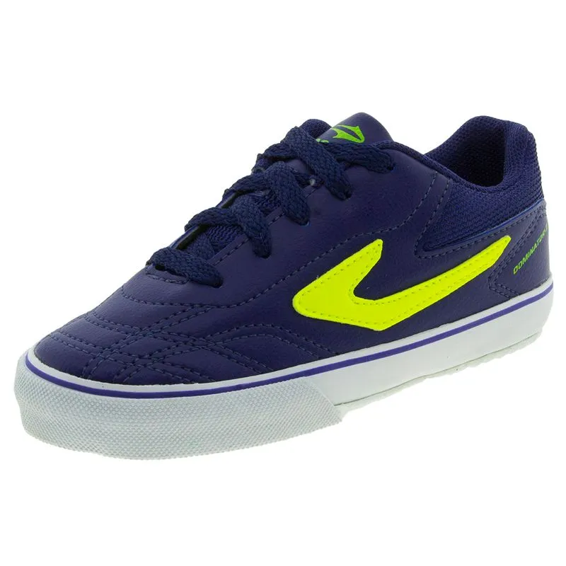 Chuteira Infantil Dominator Jr. III Topper - 4132752 AZUL 35