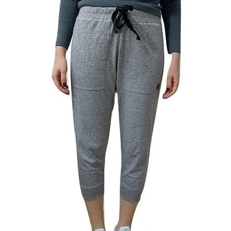 Calça De Moletom Rainha Feminina Cinza 3/4
