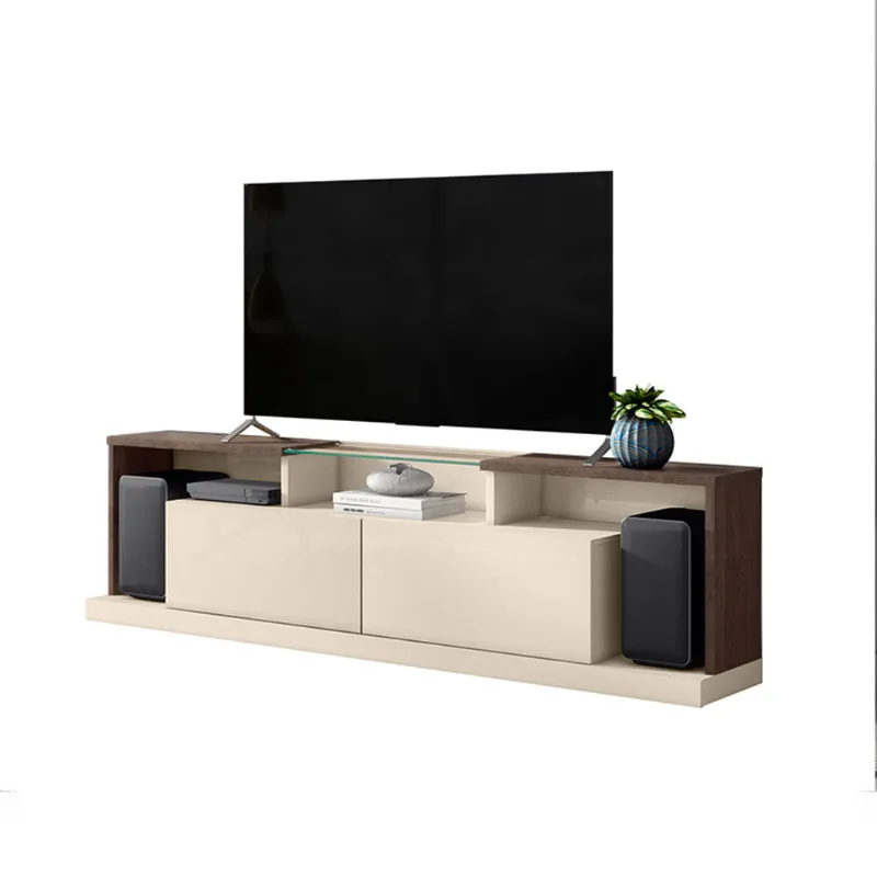 Rack Boston Off White e Castanho 2,00m