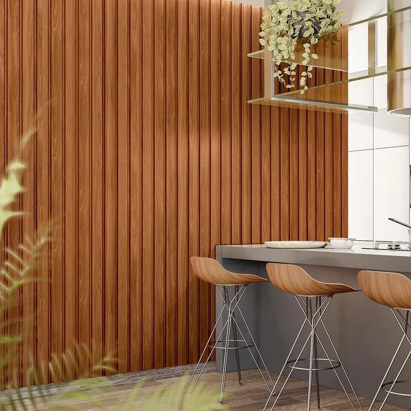 Modulo Painel Ripado Project 1/2M - 2,18M Alt Cinamomo Mel - Mobler