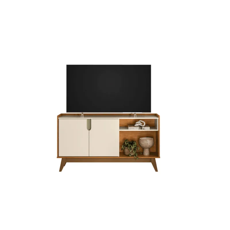 Bancada Vitoria 135cm Canela E Off White Mobler