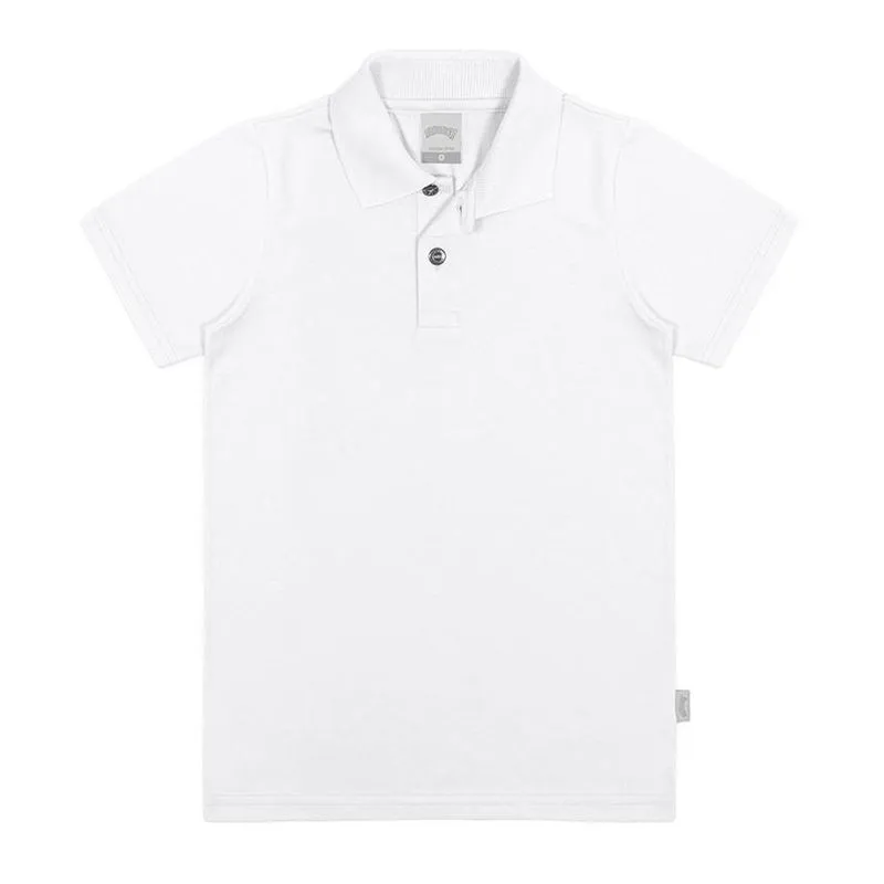 Camiseta Polo Infantil Alakazoo 3 Branco Lisa 149 (MP)