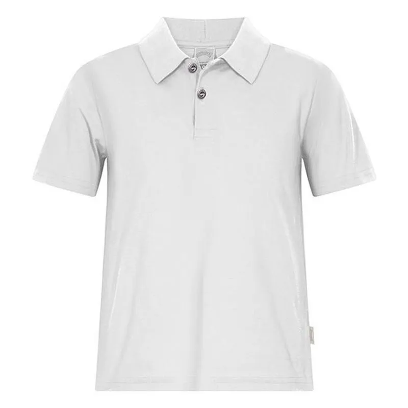 Camiseta Polo Infantil Alakazoo 4 Branco Lisa 1490 (MP)