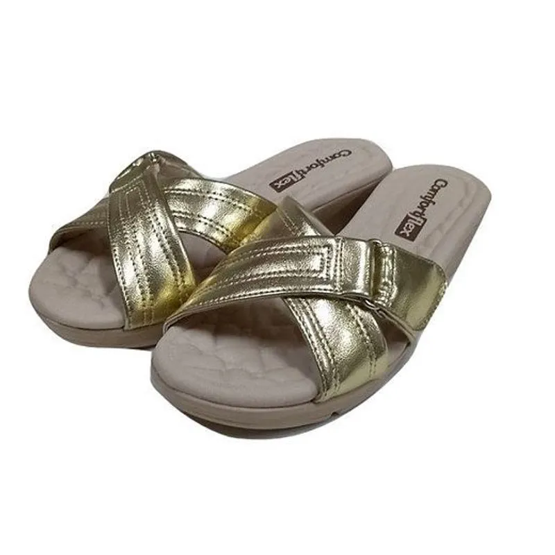 Tamanco Comfortflex Anabela Tiras