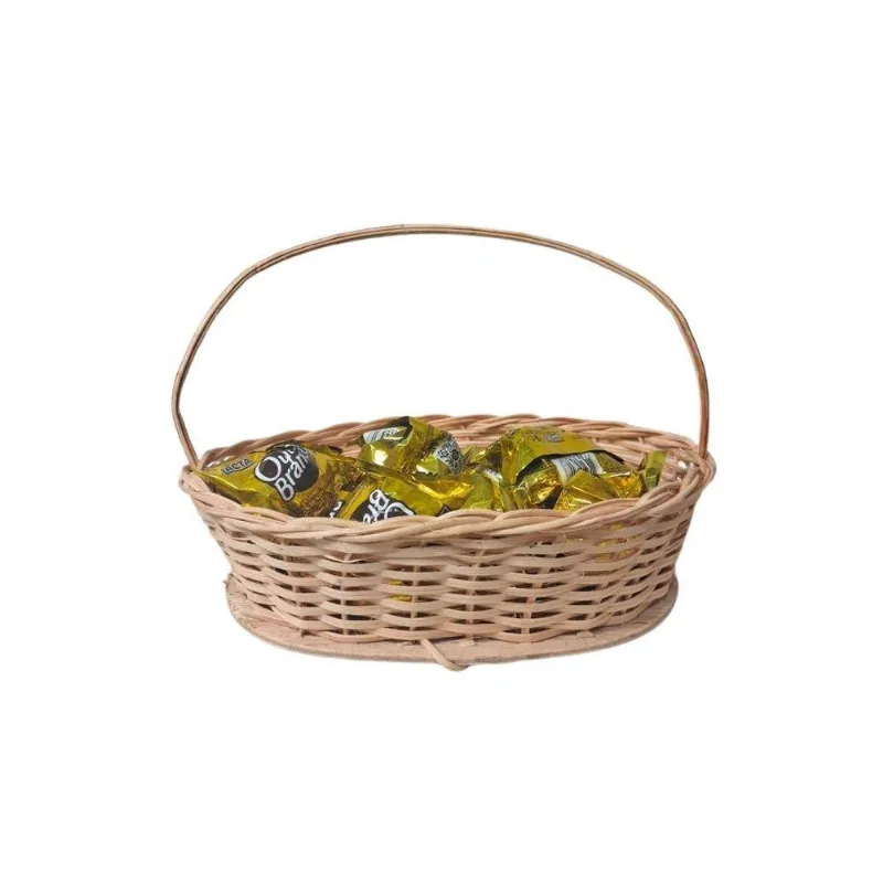 Cesta Oval De Vime Páscoa M 24 X 16 X 16,5 - 01 Unidade