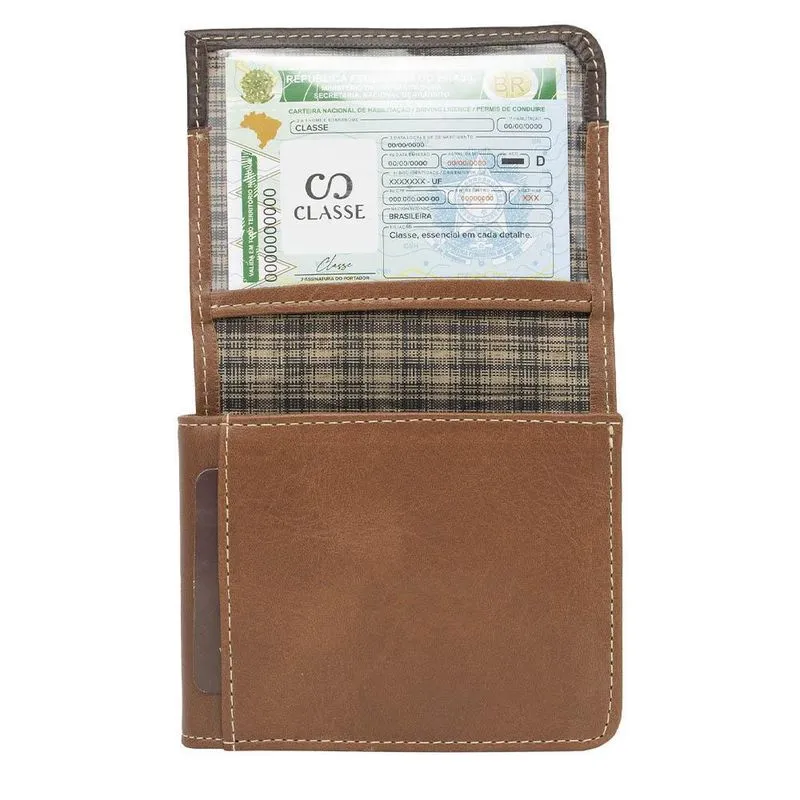 Carteira Masculina Classe Couro Slim L M218