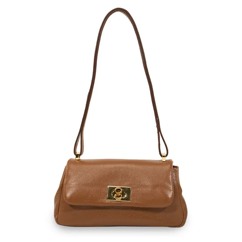 Bolsa Floater Classe Couro Feminina Marrom UNICO