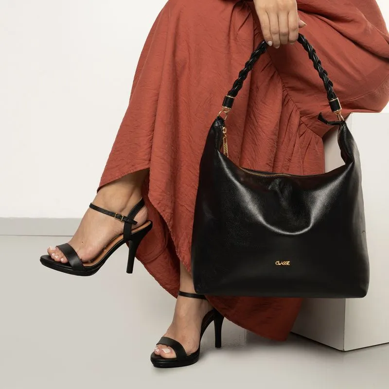 Bolsa Classe Couro Feminina Preto UNICO