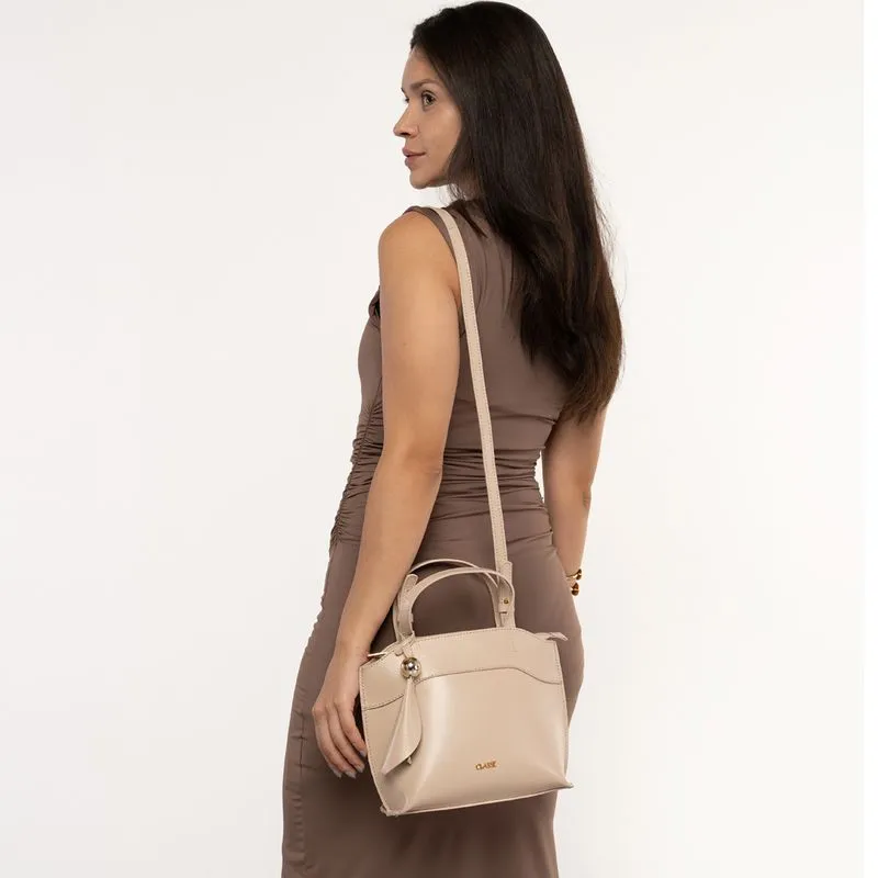 Bolsa Tiracolo Classe Couro Feminina Creme UNICO