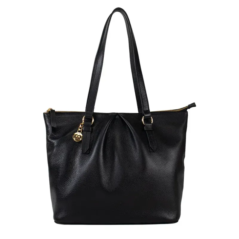 Bolsa Shopping Bag Classe Couro Feminina Preto UNICO