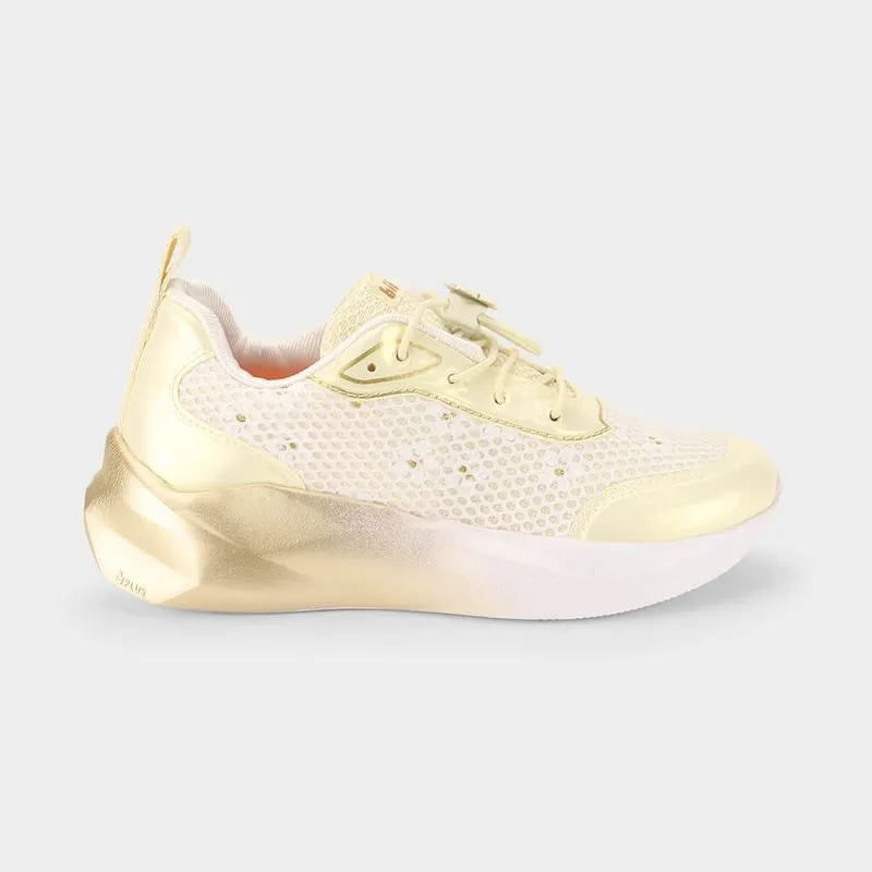 Tênis Infantil Bibi Evolution 2.0 Branco com Dourado 29