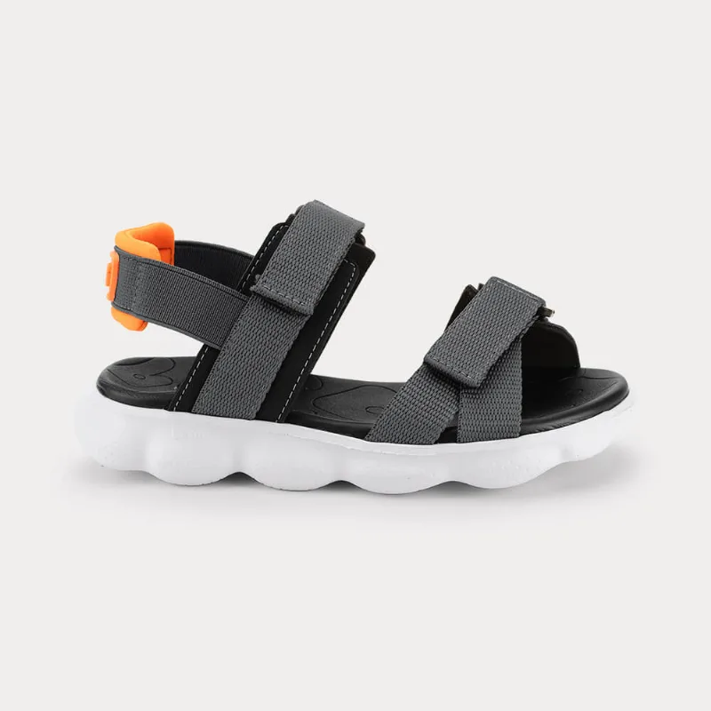 Sandália Infantil Bibi Sandals Sport Cinza e Laranja 35