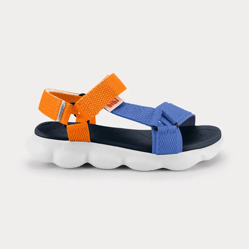 Sandália Infantil Bibi Sandals Sport Azul e Laranja 31