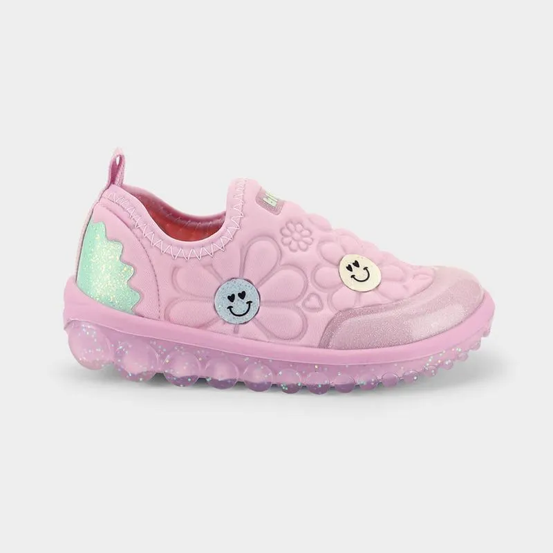Tênis Infantil Bibi Roller 2.0 Lilás de Flores 29