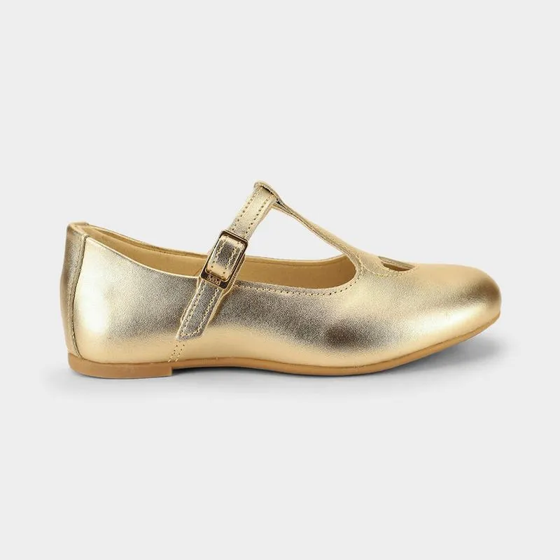 Sapatilha Infantil Bibi Ballerina Basic Dourada 24