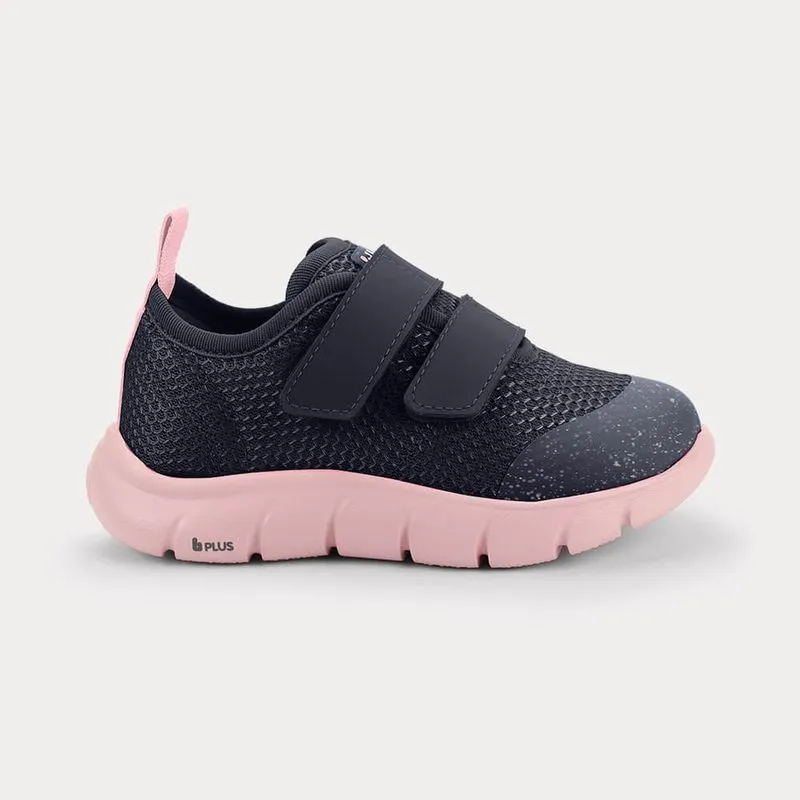 Tênis Infantil Bibi Energy Baby 2.0 Azul Marinho com Rosa 19