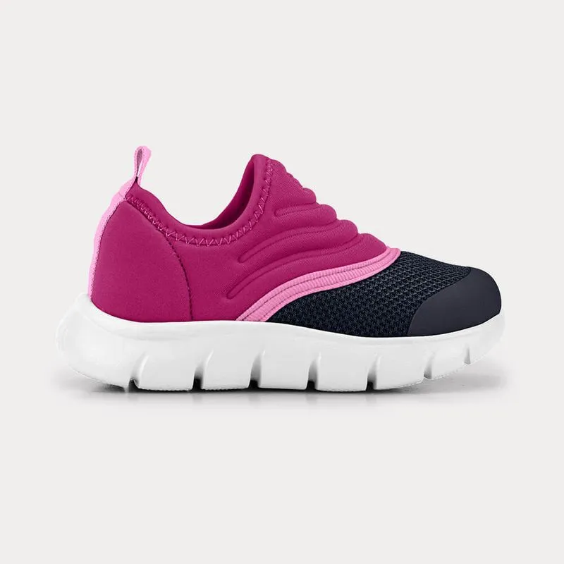 Tênis Infantil Bibi Energy Baby 2.0 Azul Marinho com Rosa 20