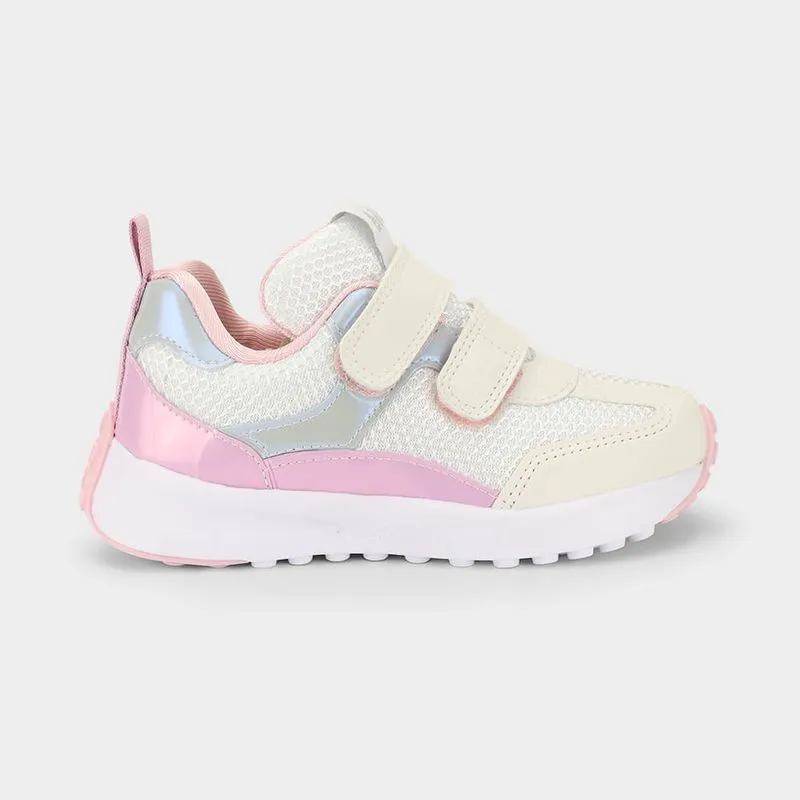 Tênis Infantil Bibi Jogging Branco com Rosa 27
