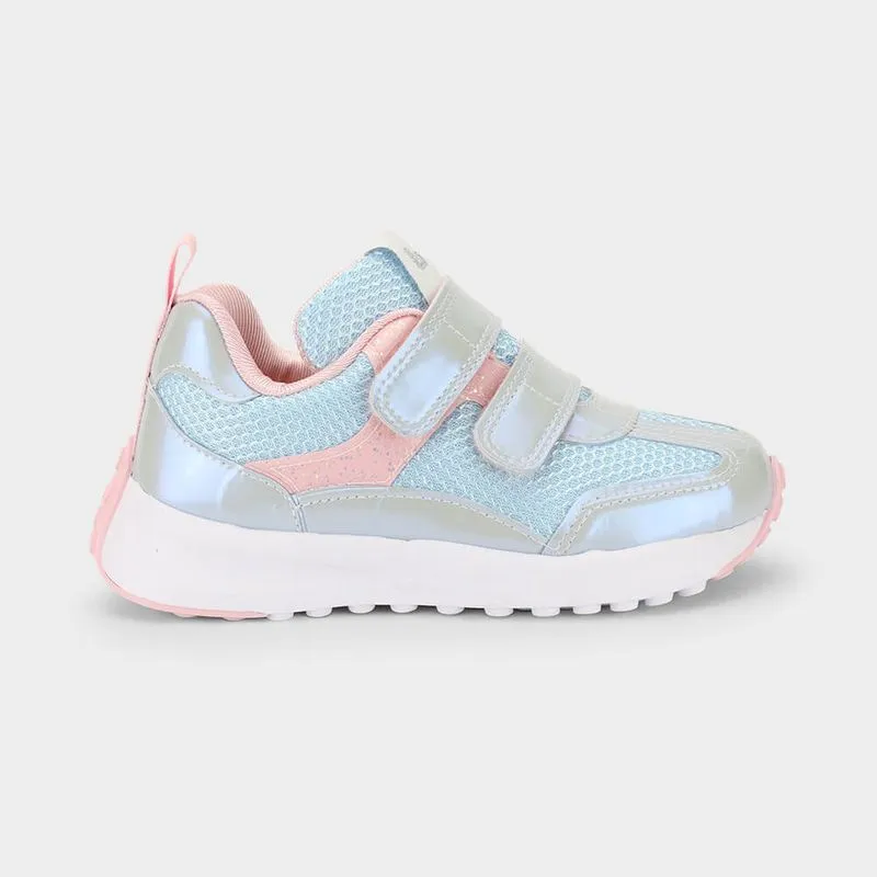 Tênis Infantil Bibi Jogging Azul com Rosa 23