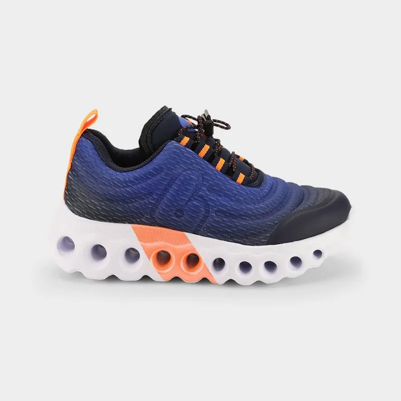 Tênis Infantil Bibi Roller Sport Azul Marinho com Laranja 34